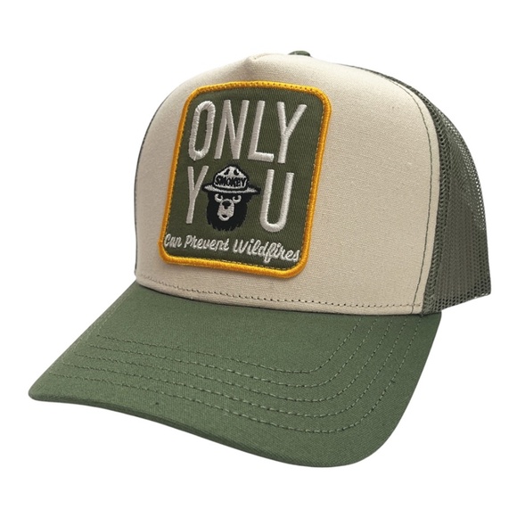 Smokey the Bear Only You Can Prevent Wildfires Trucker Hat - Picture 1 of 13